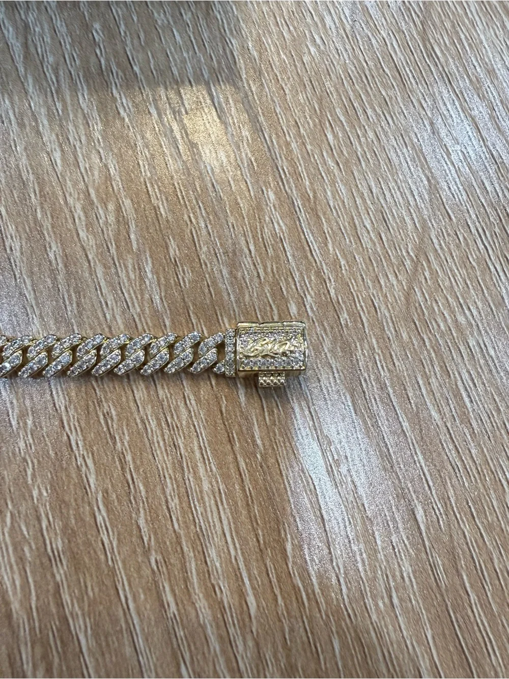 GLD | Micro Diamond Prong Cuban Bracelet (6”)